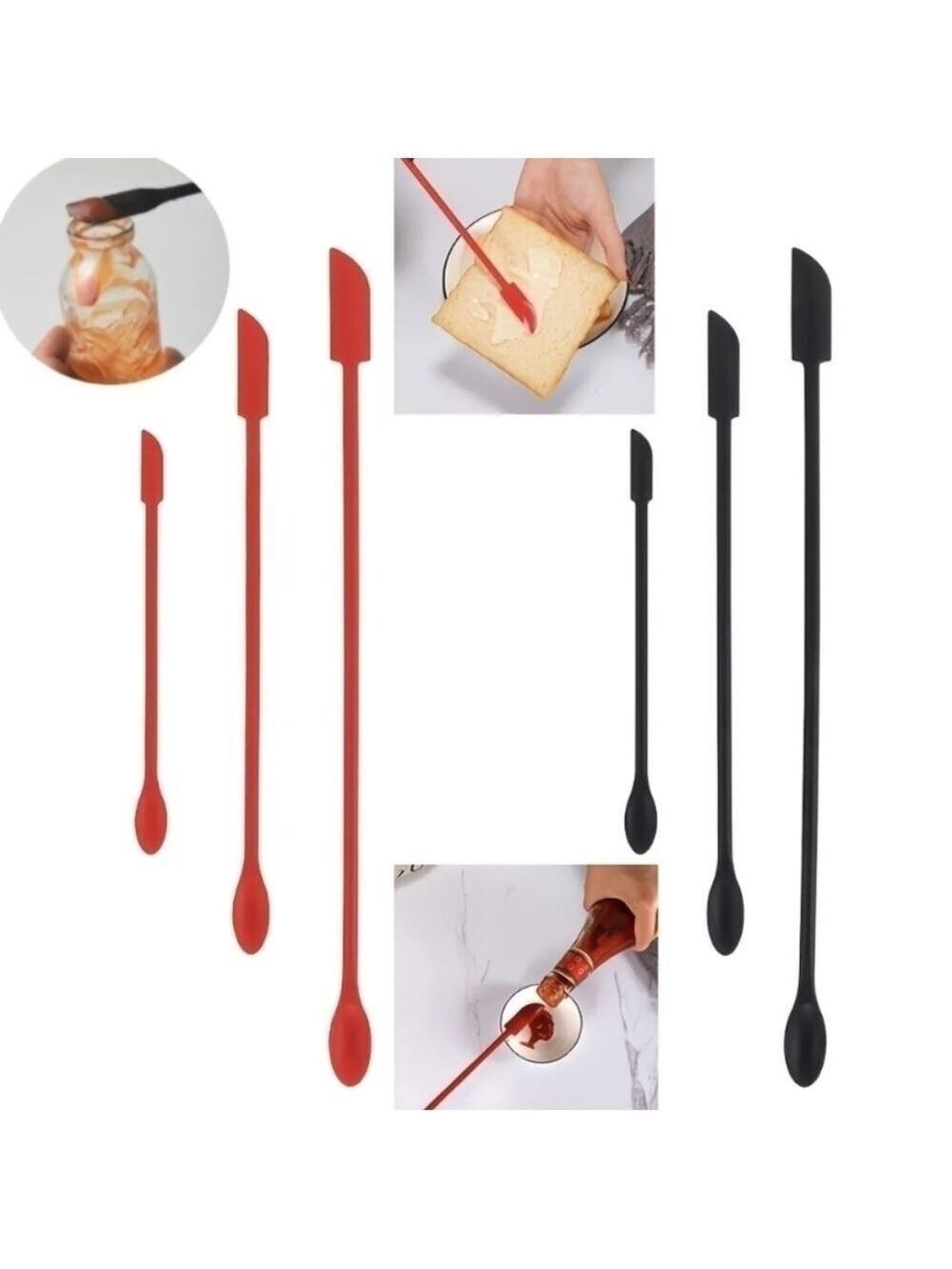 Last Set!! 3 pcs Silicon Spatula Set (in black l)